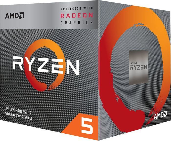 AMD Ryzen 5 3400G, 4C/8T, 4.2 GHz, 6 MB, AM4, 65W, 12nm, BOX CPU, procesors