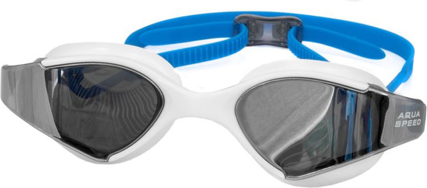 Aqua-Speed Okulary Plywackie Blade Mirror bialo-niebieskie O1655 (5908217661395)
