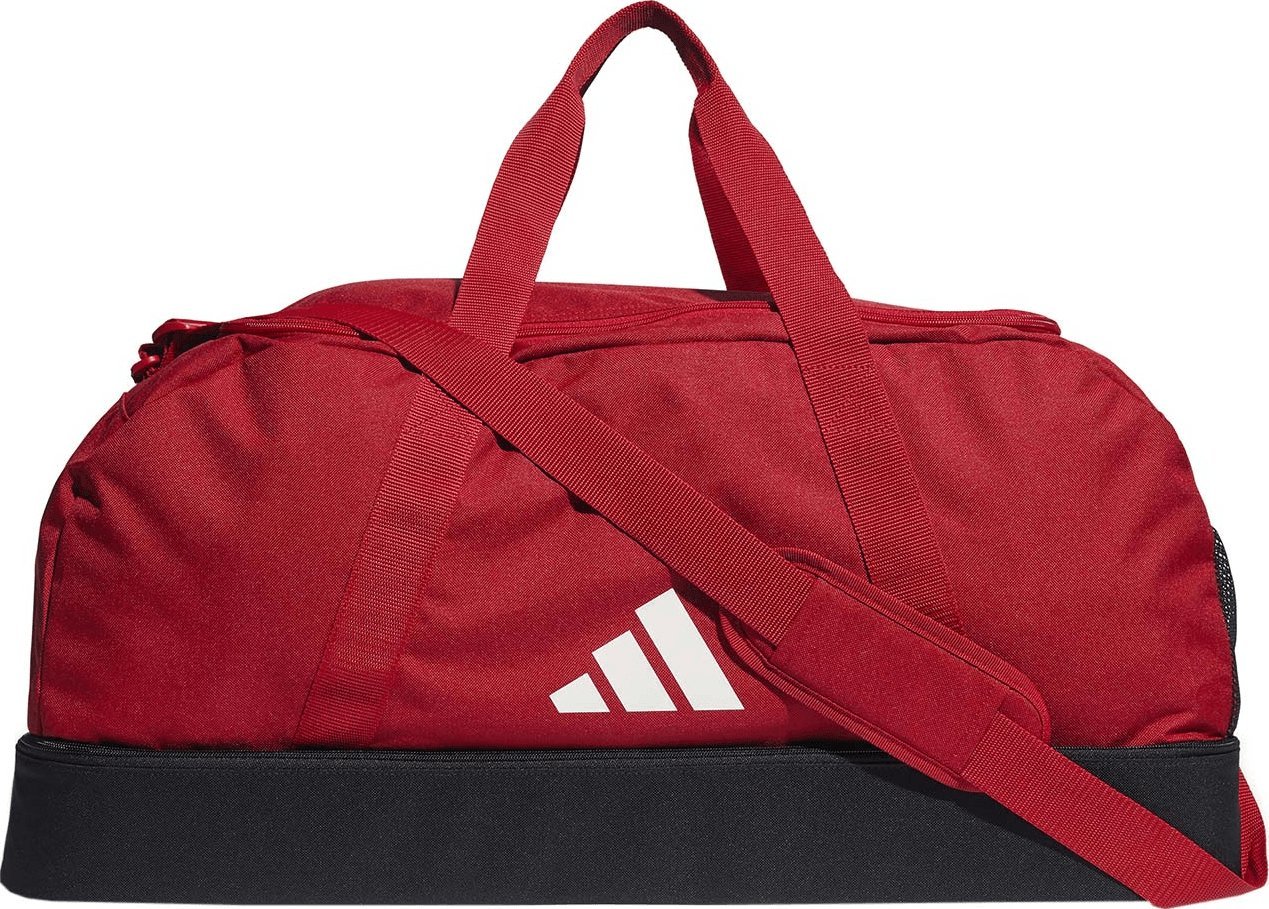 Adidas Torba sportowa Tiro League Duffel Large czerwona 51.5 l (IB8656) T3458 (4066746559406) Sporta aksesuāri