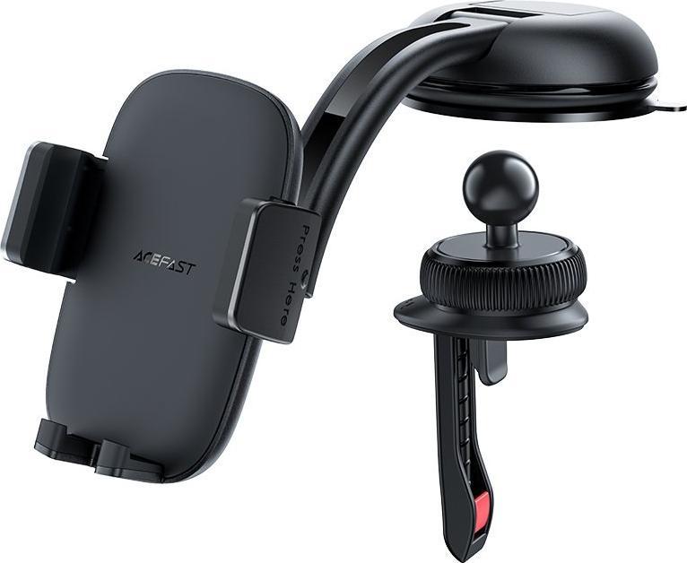 Acefast Acefast samochodowy uchwyt do telefonu na kokpit i kratke wentylacji czarny (D5 black) Mobilo telefonu turētāji