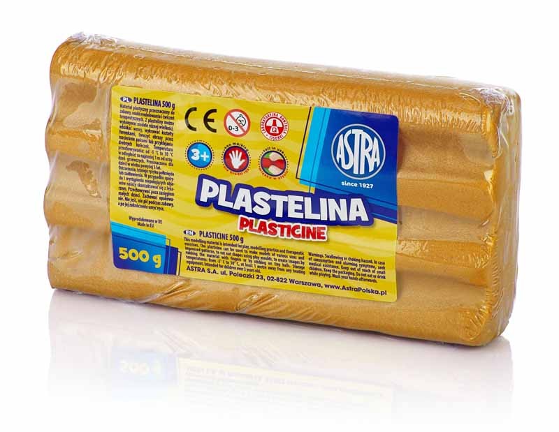 Astra Plastelina 500 g zlota (303117014) 303117014 (5901137108742) materiāli konstruktoriem