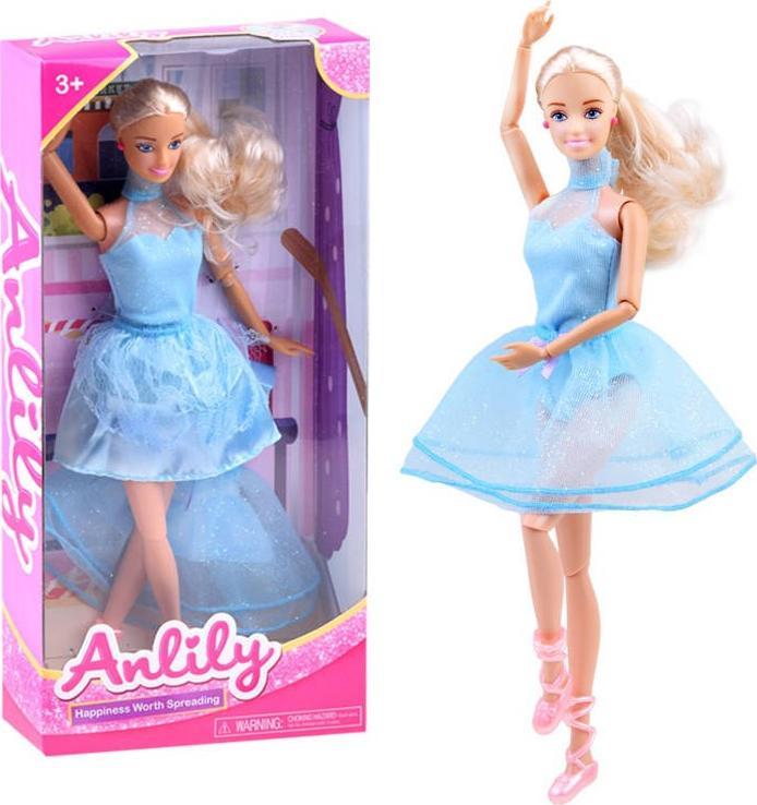 Anlily Anlily Lalka tancerka w niebieska sukienka ZA3920 ZA3920 (5905258503455) bērnu rotaļlieta