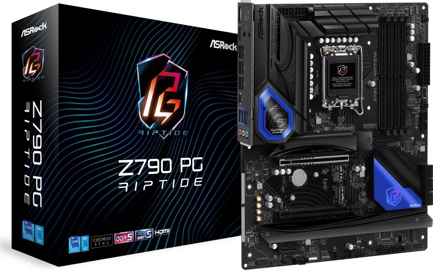 Asrock Z790 PG Riptide Intel Z790 LGA 1700 ATX pamatplate, mātesplate