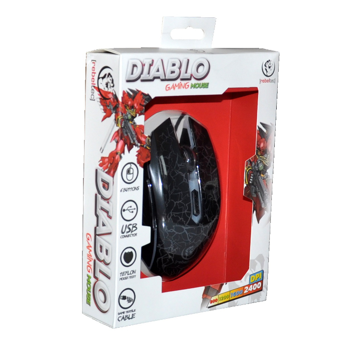 Game optical mouse USB   DIABLO Datora pele