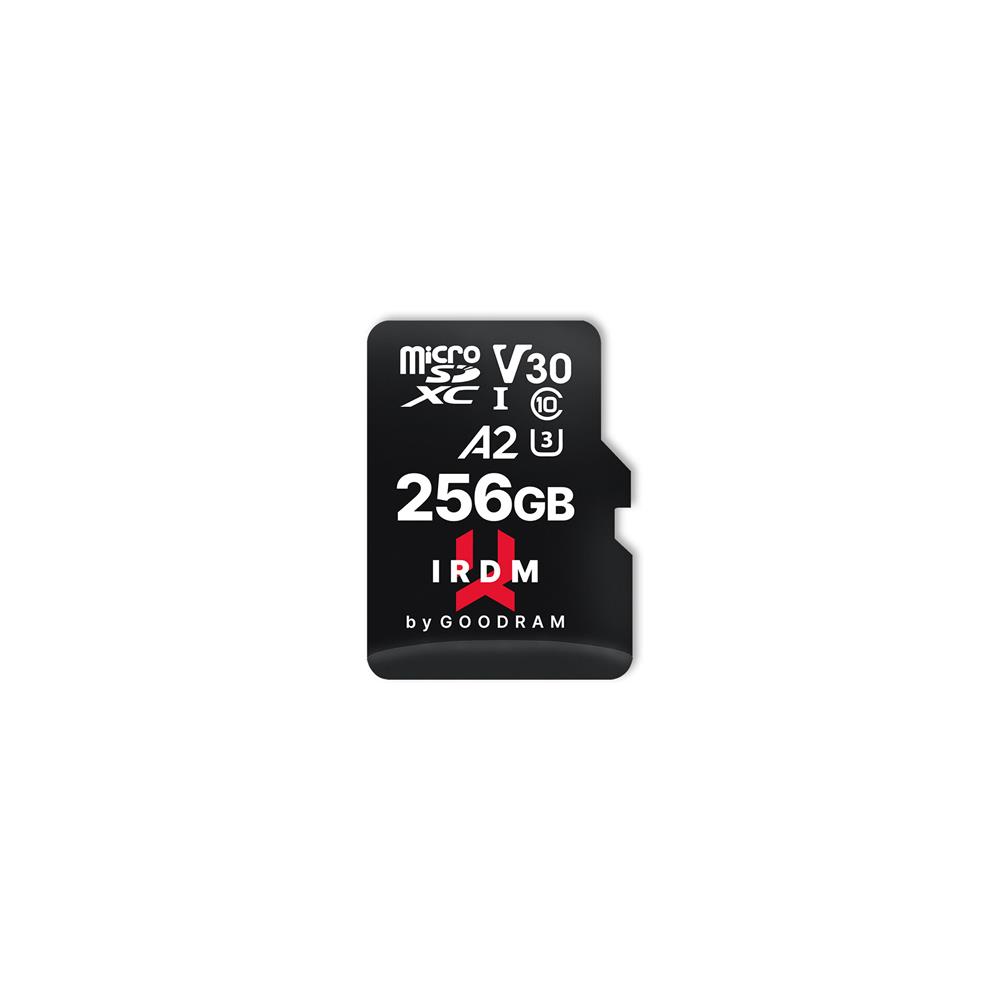 Goodram Memory card microSD IRDM 256GB UHS-I U3 A2 + adapter atmiņas karte