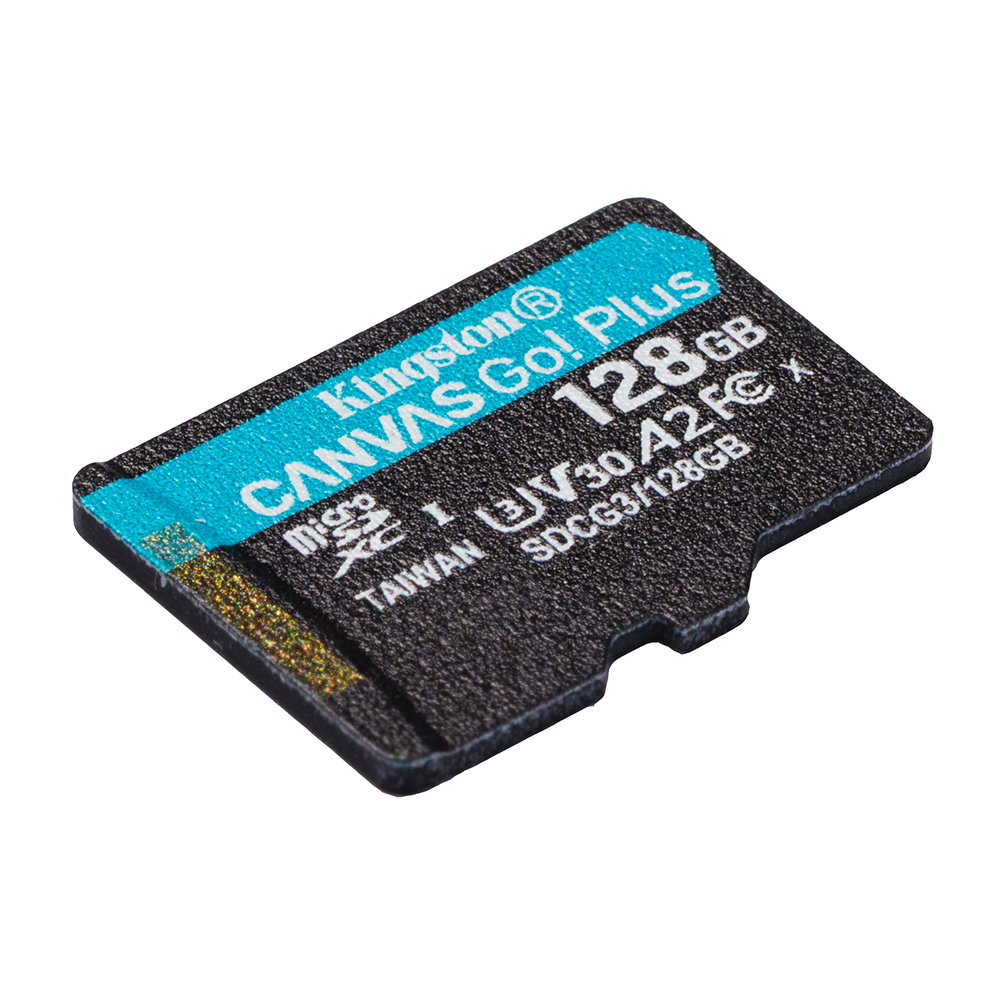 Kingston microSDXC Canvas Go! Plus 128GB 170R A2 U3 V30 Card + adapter atmiņas karte