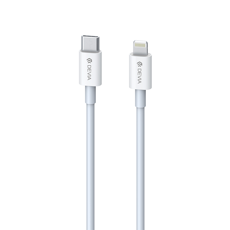 Devia cable Smart EC146 PD USB-C - Lightning 2,0 m 3A white USB kabelis