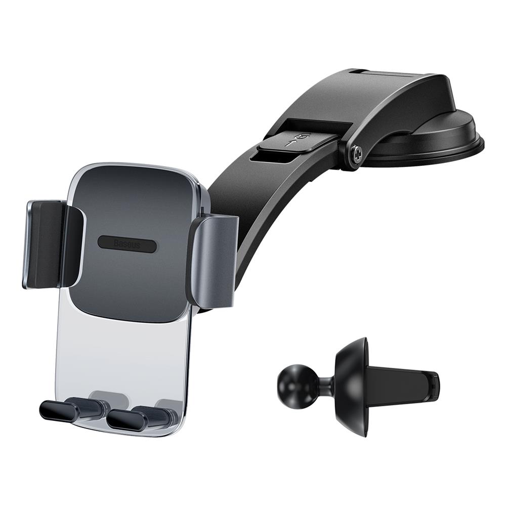 Baseus Easy Control Clamp car holder for grille | dashboard (black) Mobilo telefonu turētāji