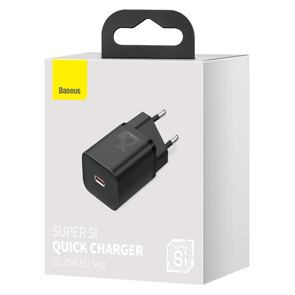 MOBILE CHARGER WALL 25W/BLACK CCSP020101 BASEUS iekārtas lādētājs