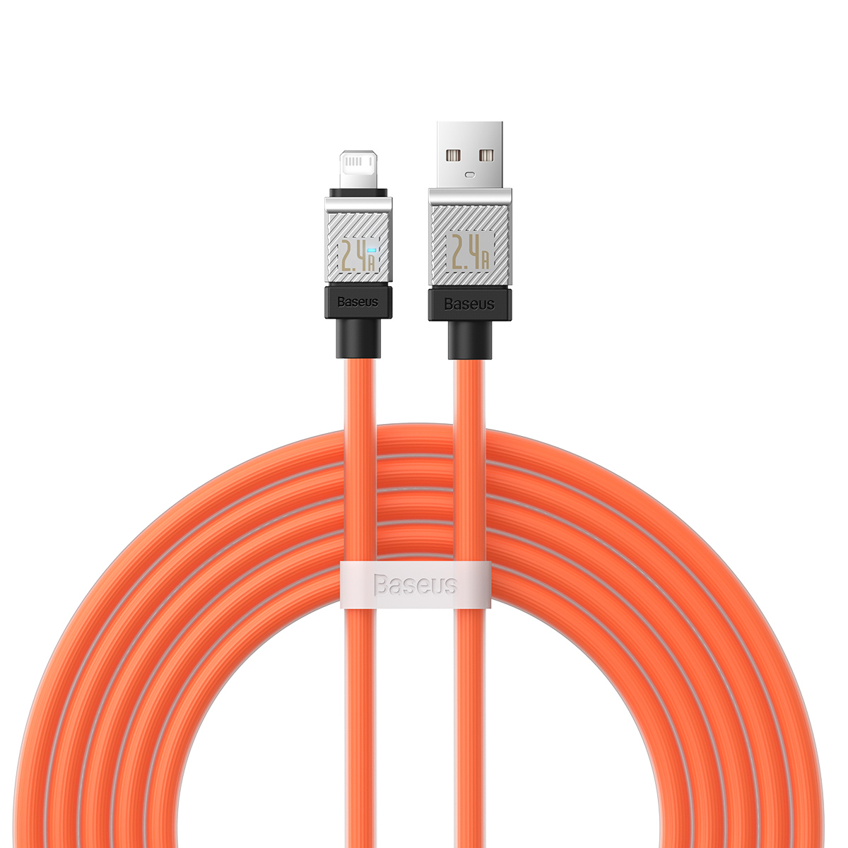 Baseus cable CoolPlay USB - Lightning 2m 2,4A orange Powerbank, mobilā uzlādes iekārta