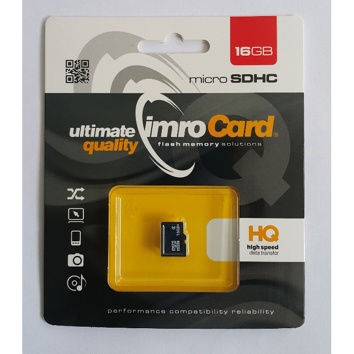 Imro memory card 16GB microSDHC cl. 6 atmiņas karte