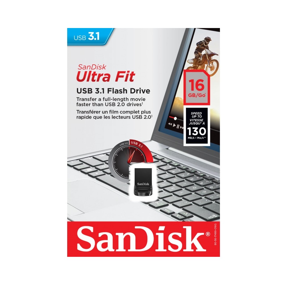 SanDisk Cruzer Ultra Fit 32GB USB 3.1 SDCZ430-032G-G46 USB Flash atmiņa