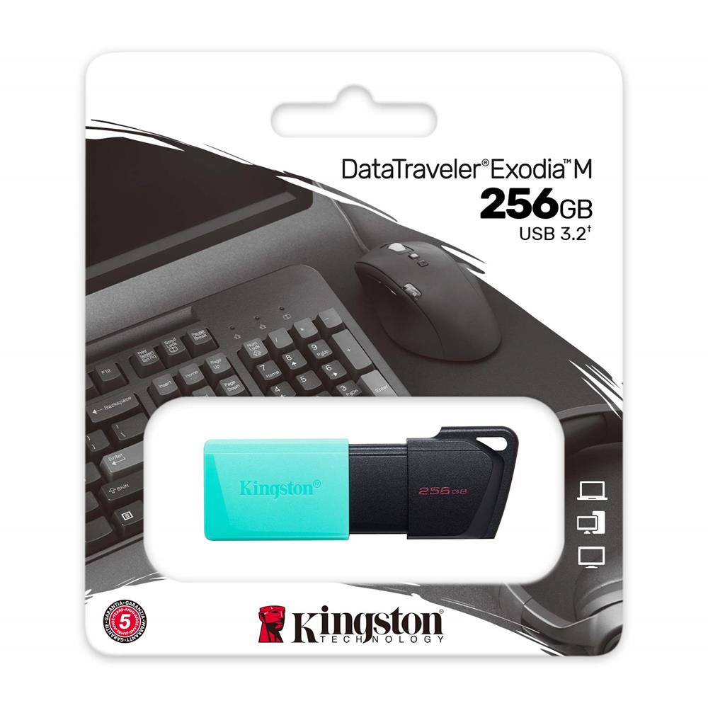 Kingston Exodia 256GB USB 3.2.Teal USB Flash atmiņa