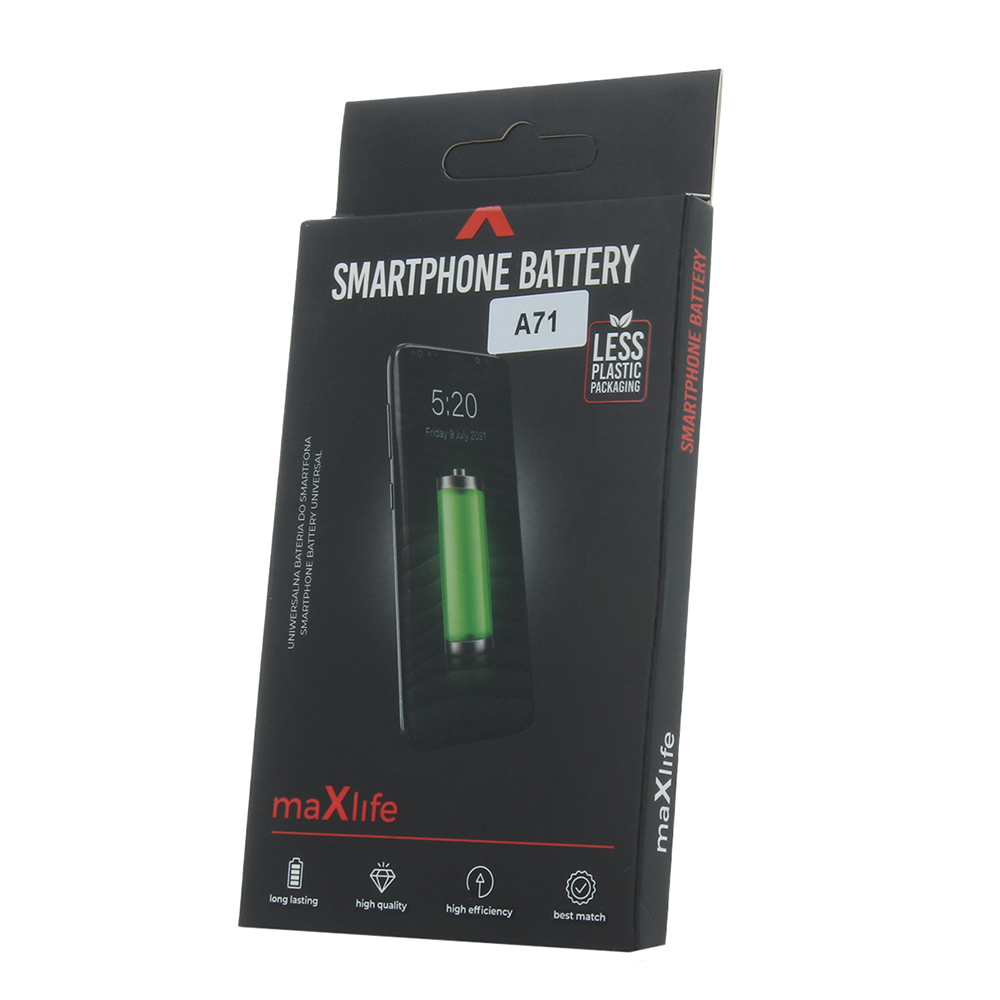 Maxlife battery for Samsung Galaxy A71 A715 EB-BA715ABY 4500mAh akumulators, baterija mobilajam telefonam