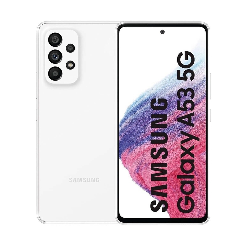 Samsung A536B/DS Galaxy A53 Dual 5G 128GB Awesome White A536B/DS Awesome White (00095211) Mobilais Telefons