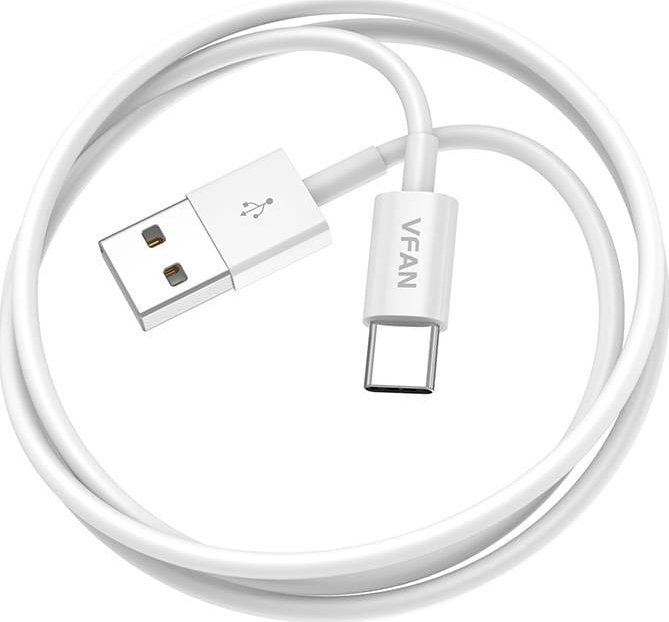 Kabel USB Vipfan USB-A - USB-C 1 m Bialy (X03TC) X03TC (6971952431249) USB kabelis