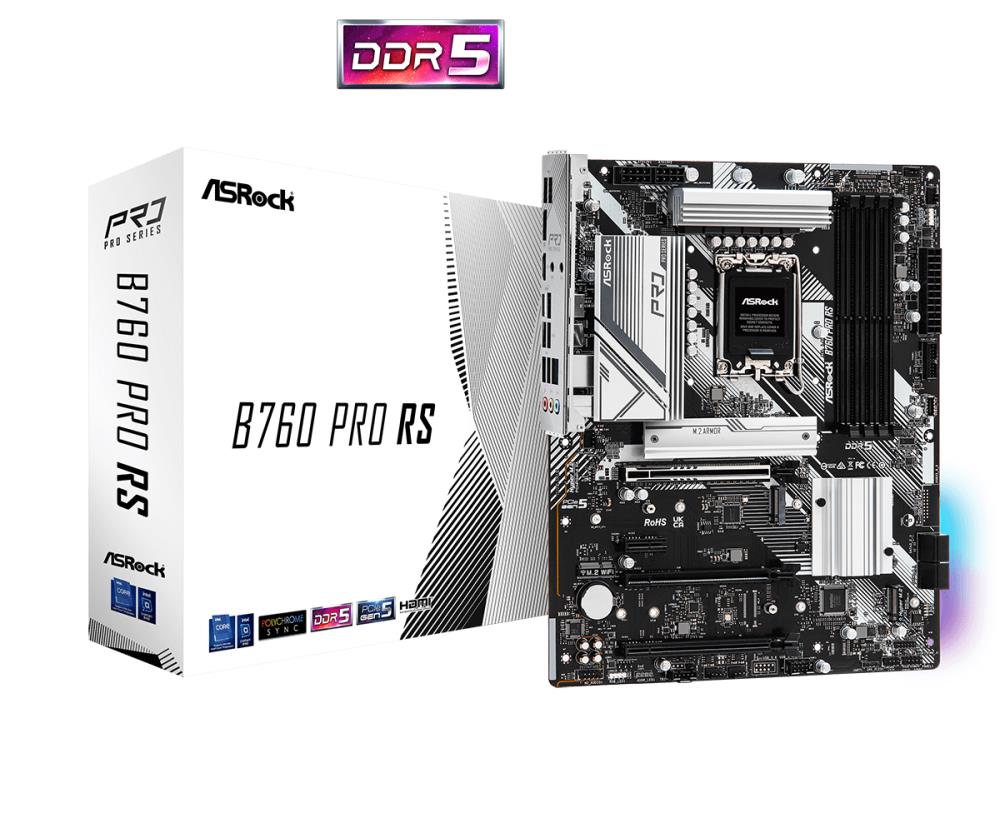 Mainboard|ASROCK|Intel B760 Express|LGA1700|ATX|Memory DDR5|Memory slots 4|1xPCI-Express 3.0 1x|1xPCI-Express 3.0 16x|1xPCI-Express 4.0 16x| pamatplate, mātesplate