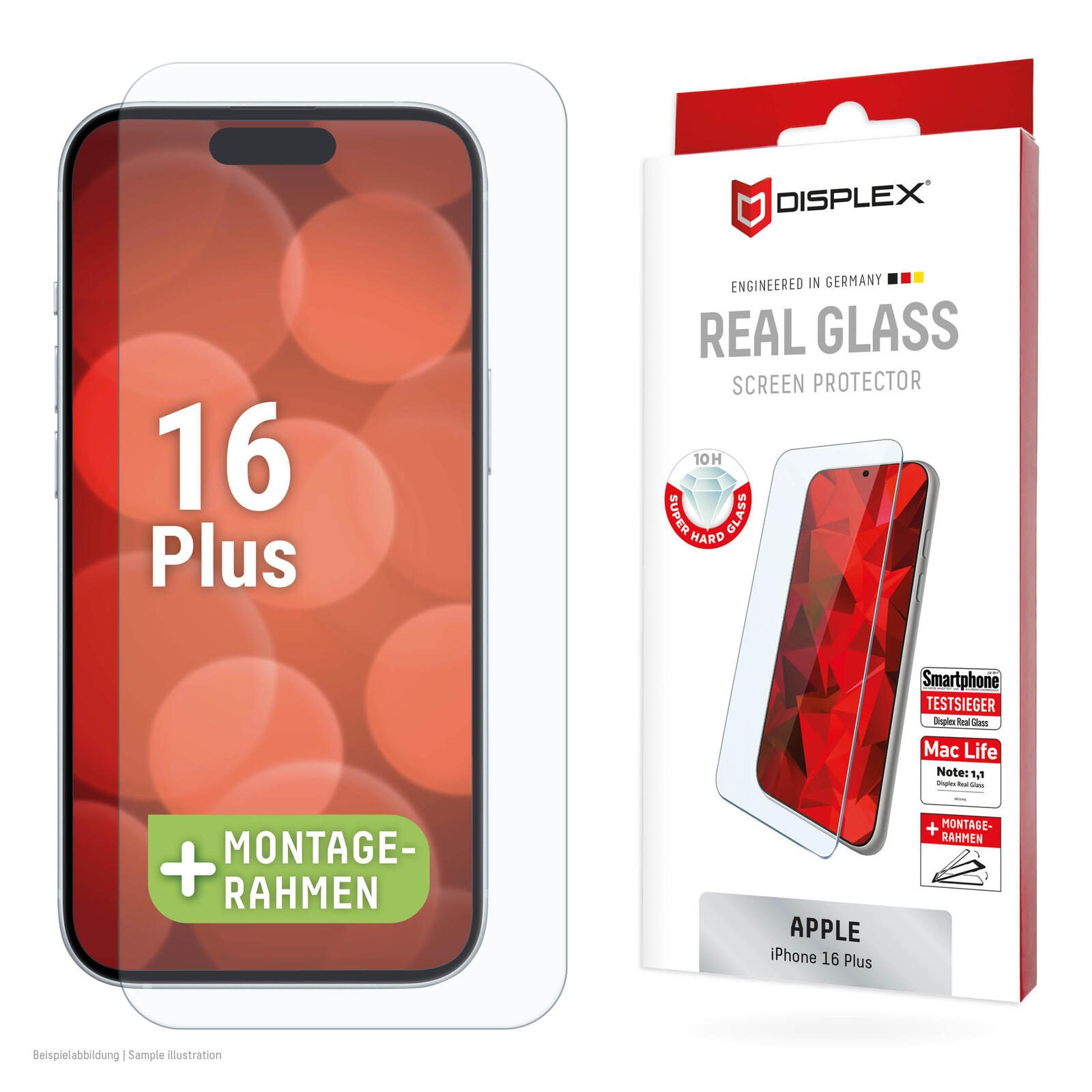 DISPLEX Real Glass iPhone 15 Plus/15 Pro Max/16 Plus 2013 (4028778124021) aksesuārs mobilajiem telefoniem