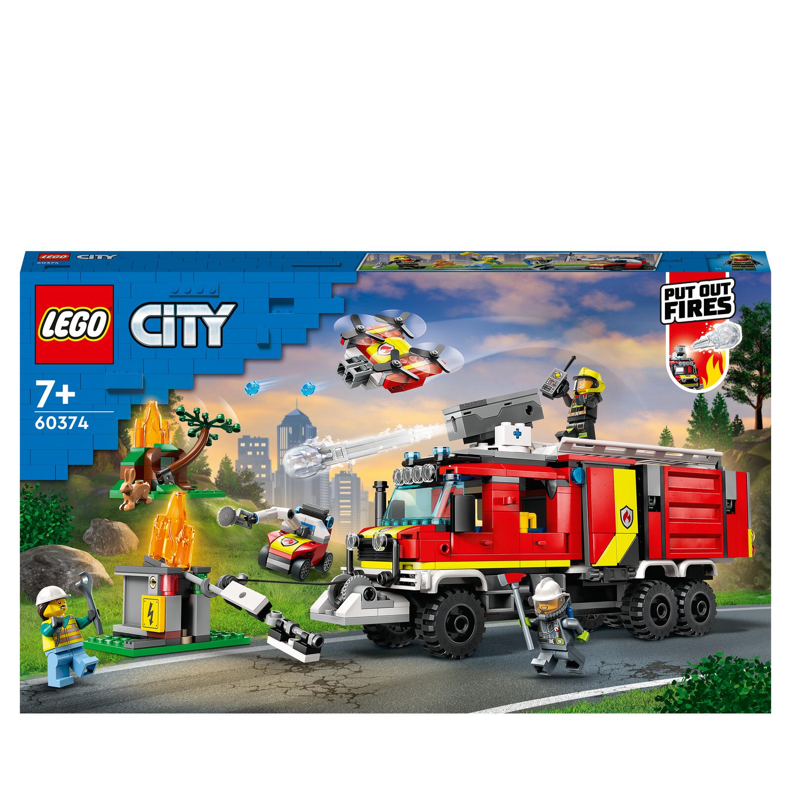 LEGO CITY 60374 FIRE COMMAND TRUCK LEGO konstruktors