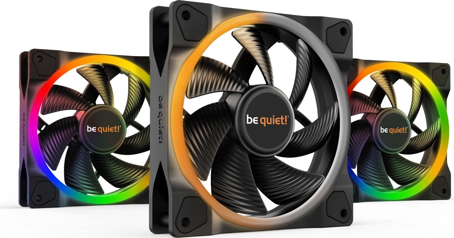 be quiet! Light Wings | 120mm PWM Triple Pack Computer case Fan 12 cm Black 3 pc(s) ventilators