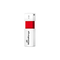 USB-Stick  4GB MediaRange USB 2.0 Slider red USB Flash atmiņa