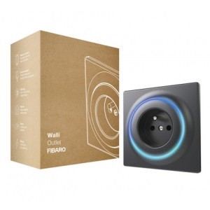 FIBARO FGWOE-011 Inteligentne gniazdko Walli Outlet antracyt