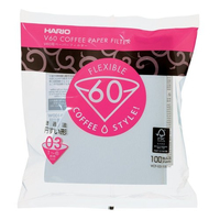 Hario V60 Cone Disposable coffee filter White 100 pc(s) piederumi kafijas automātiem