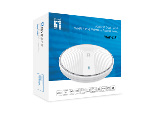 LevelOne WLAN Access AX1800 Wireless PoE DualBand WiFi6 Access point