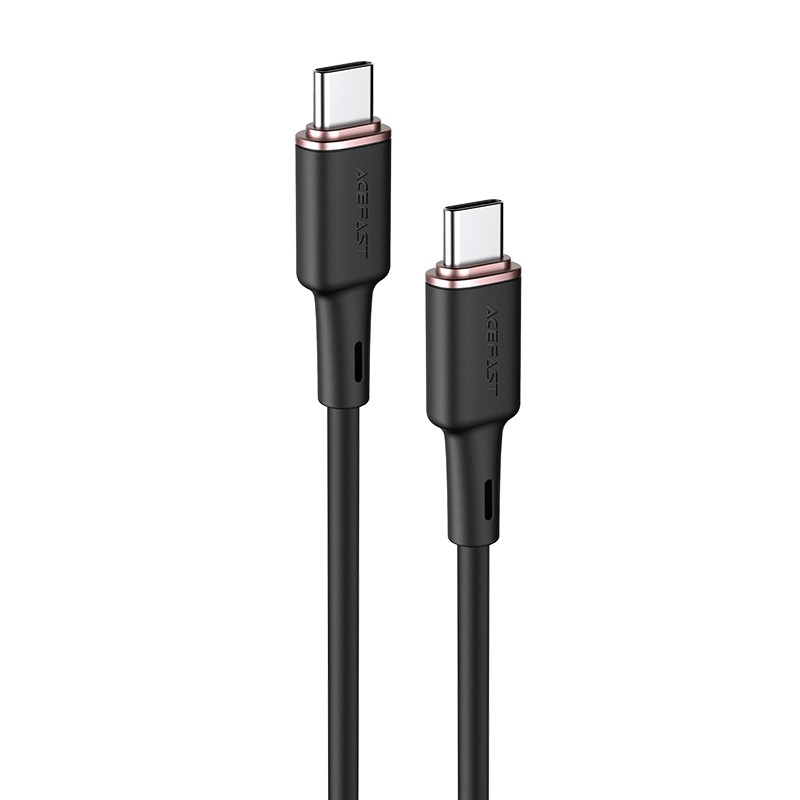 Kabel USB Acefast USB-C - USB-C 1.2 m Czarny (6974316280729) USB kabelis
