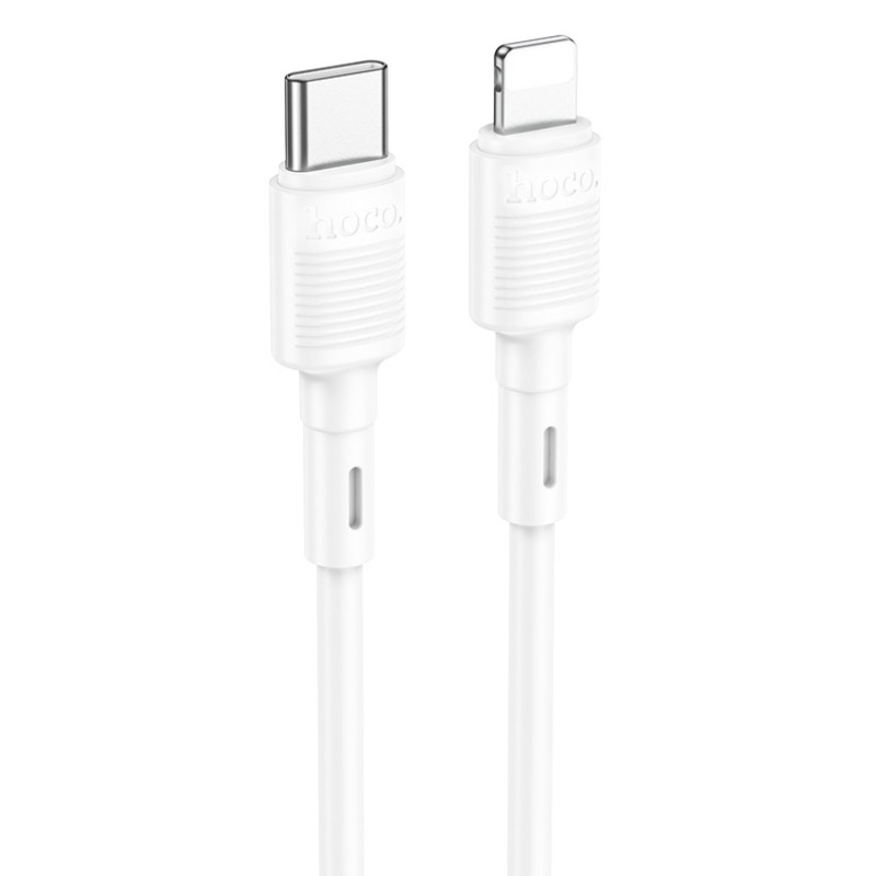 USB kabelis Hoco X83 PD20W Type-C to Lightning 1.0m balts USB kabelis