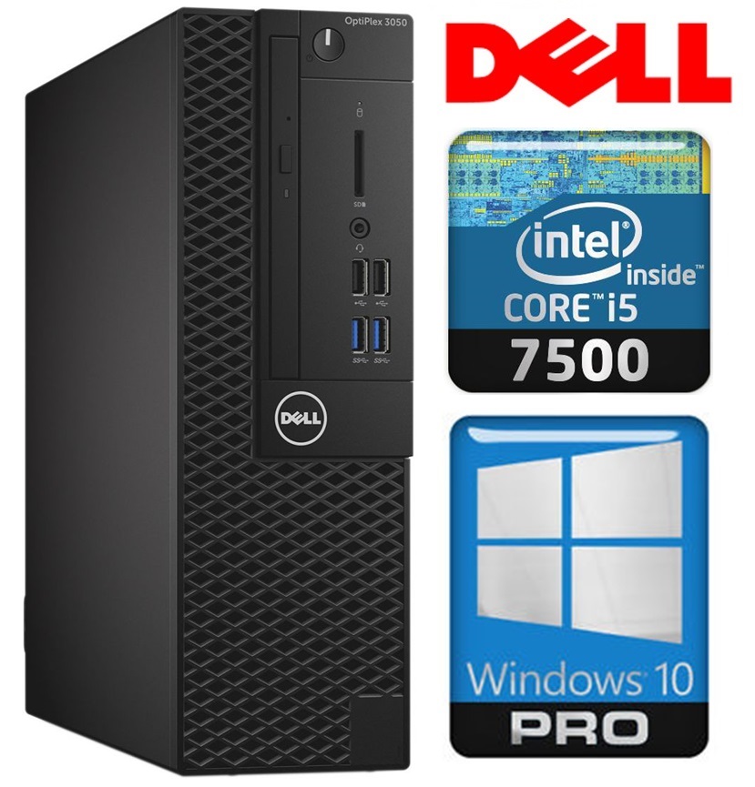 DELL 3050 SFF i5-7500 8GB 512SSD M.2 NVME+2TB GT1030 2GB WIN10Pro RW10384 (EAN411510384)