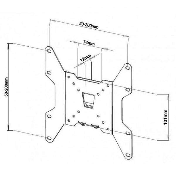 Techly Wall mount for TV LCD/LED/PDP 13-37'' 35 kg VESA slim black aksesuārs portatīvajiem datoriem