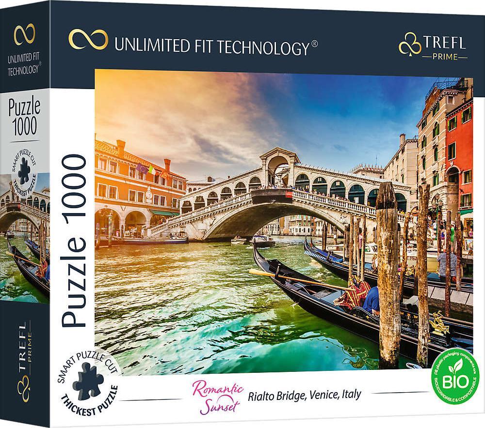 Trefl Puzzle 1000 Palac Most Rialto, Wenecja, Wlochy Unlimited Fit Technology puzle, puzzle