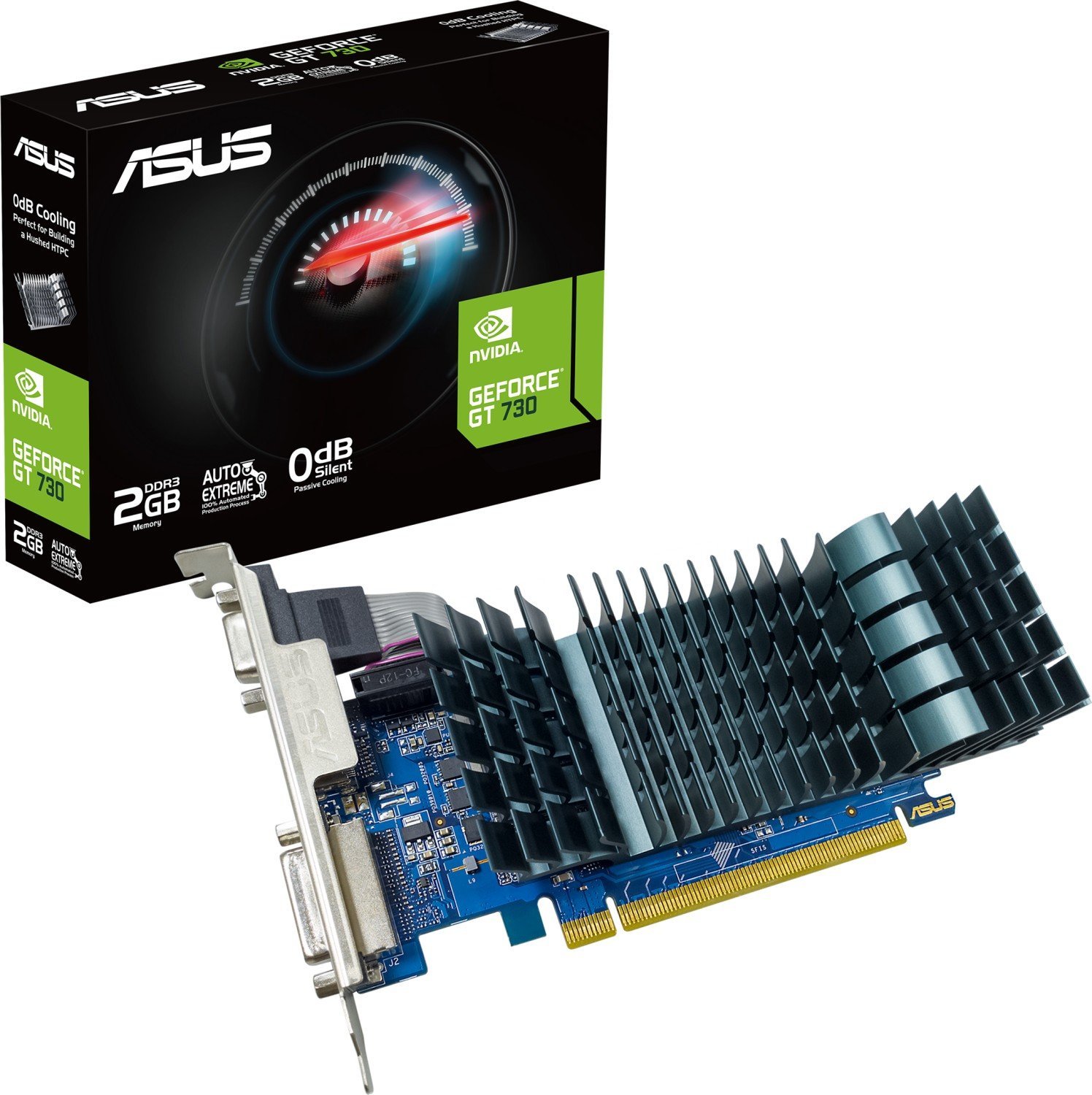 ASUS GT730-SL-2GD3-BRK-EVO NVIDIA GeForce GT 730 2 GB GDDR3 video karte