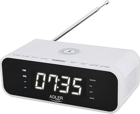 Clockradio AD 1192W white radio, radiopulksteņi