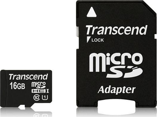 TRANSCEND 16GBmicroSDHC CL10 UHS-I Adapt atmiņas karte