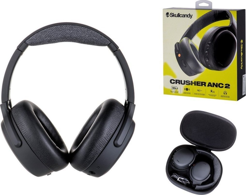 Skullcandy | Wireless Over-ear Headphones | CRUSHER ANC 2 | Bluetooth | Black austiņas