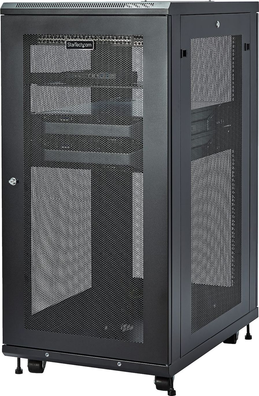 StarTech.com Server Rack Schrank - 78cm tiefes Gehuse - 24 HE (RK2433BKM)