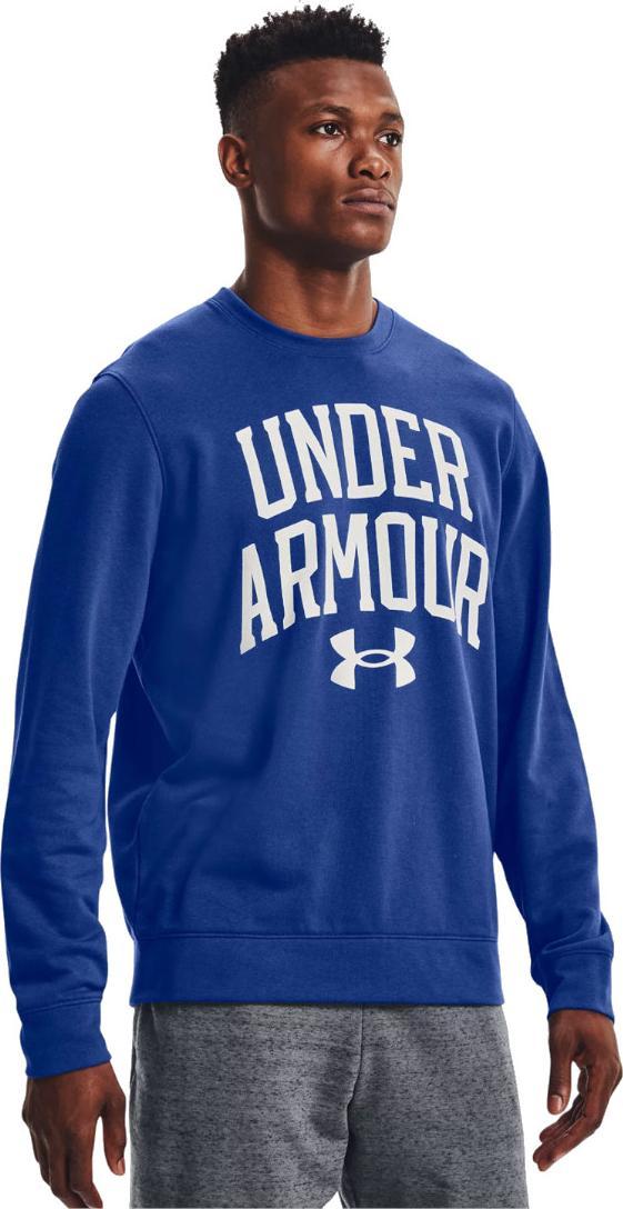 Under Armour Under Armour Rival Terry Crew 1361561-432 Niebieskie L