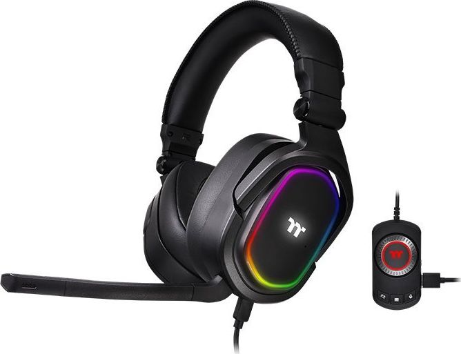 Thermaltake Argent H5 RGB 7.1, gaming headset (black, jack) austiņas