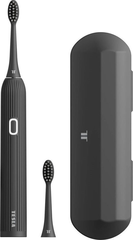 TESLA ELECTRIC TOOTHBRUSHES SONIC DELUXE, BLACK mutes higiēnai