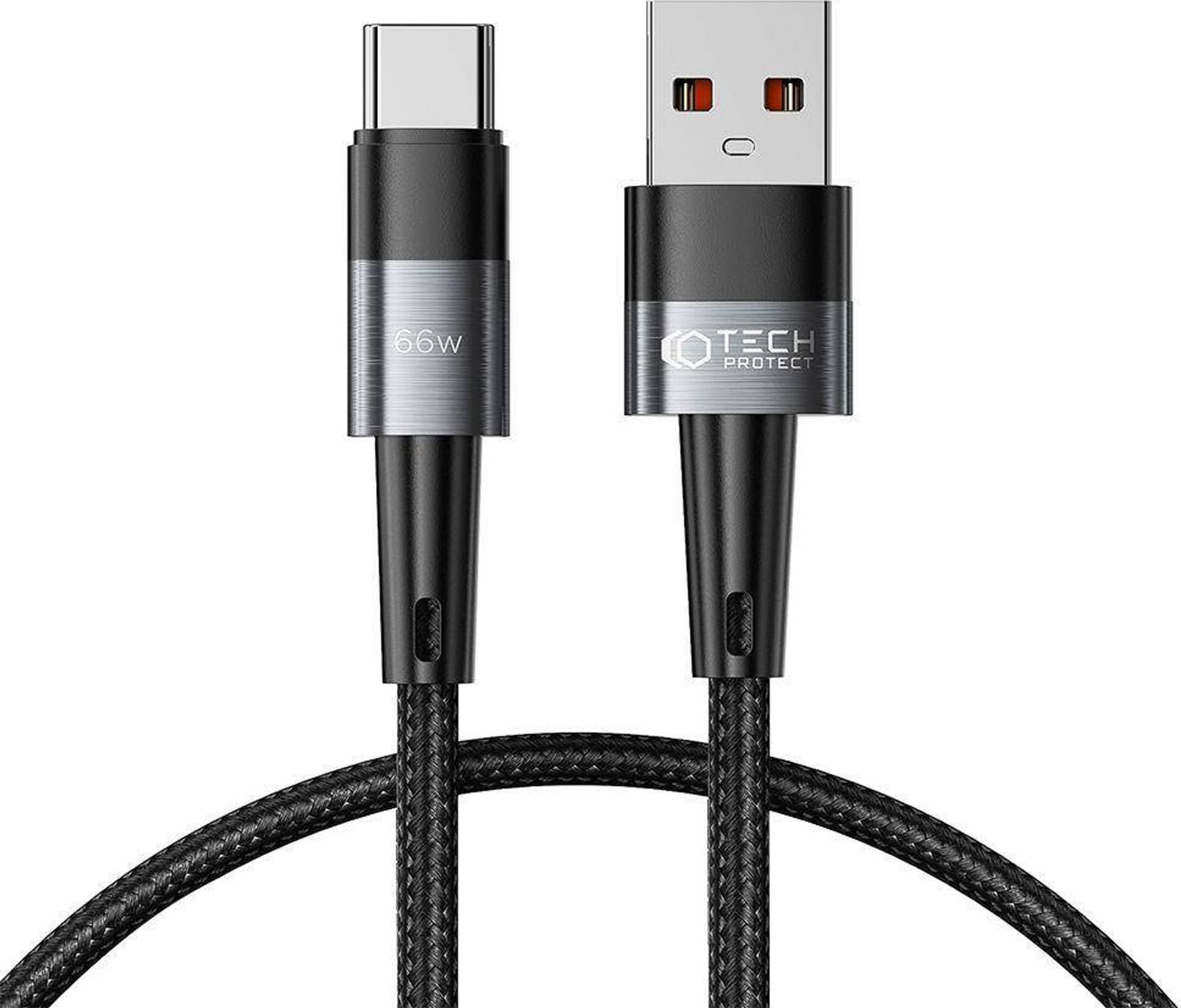 Kabel USB Tech-Protect USB-A - USB-C 0.25 m Szary (THP2006) THP2006 (9490713934128) USB kabelis