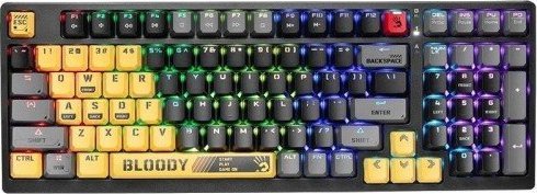 Mechanical keyboard A4TECH BLOODY S98 USB Sports Lime (BLMS Red Switches)  A4TKLA47262 klaviatūra