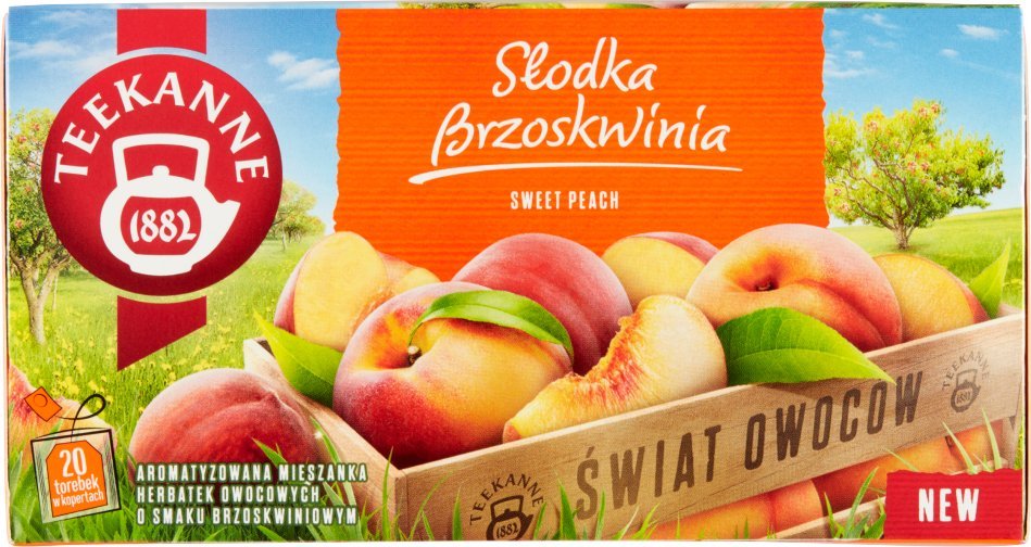 TEEKANNE Teekanne Swiat Owocow Aromatyzowana herbatka owocowa slodka brzoskwinia 45 g (20 x 2,25 g) SP-067824 (5901086067824) piederumi kafijas automātiem