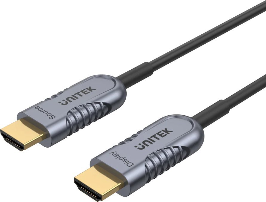 UNITEK C11036DGY Optic Cable HDMI 100m kabelis video, audio