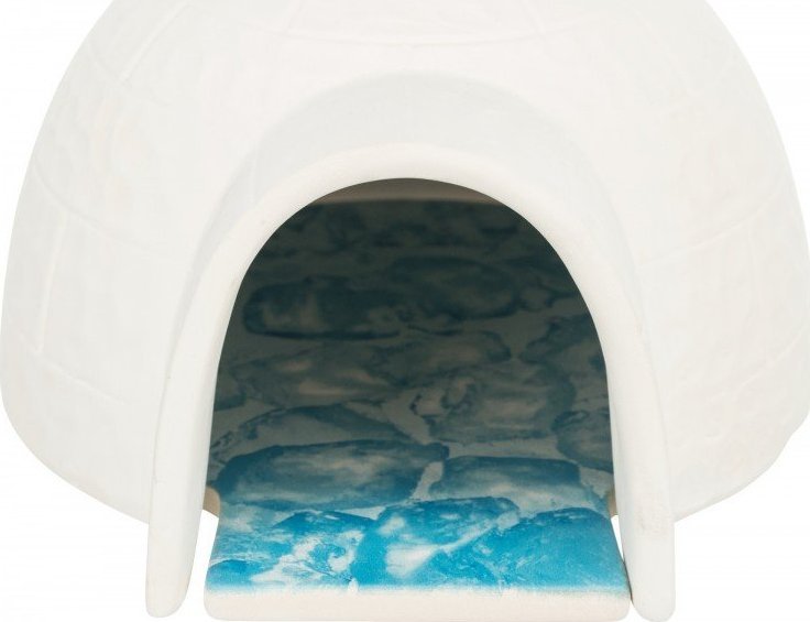 Trixie Igloo z plytka chlodzaca, dla myszy/chomikow, biale, ceramiczne,13x9x15cm TX-63014 (4011905630144) grauzējiem