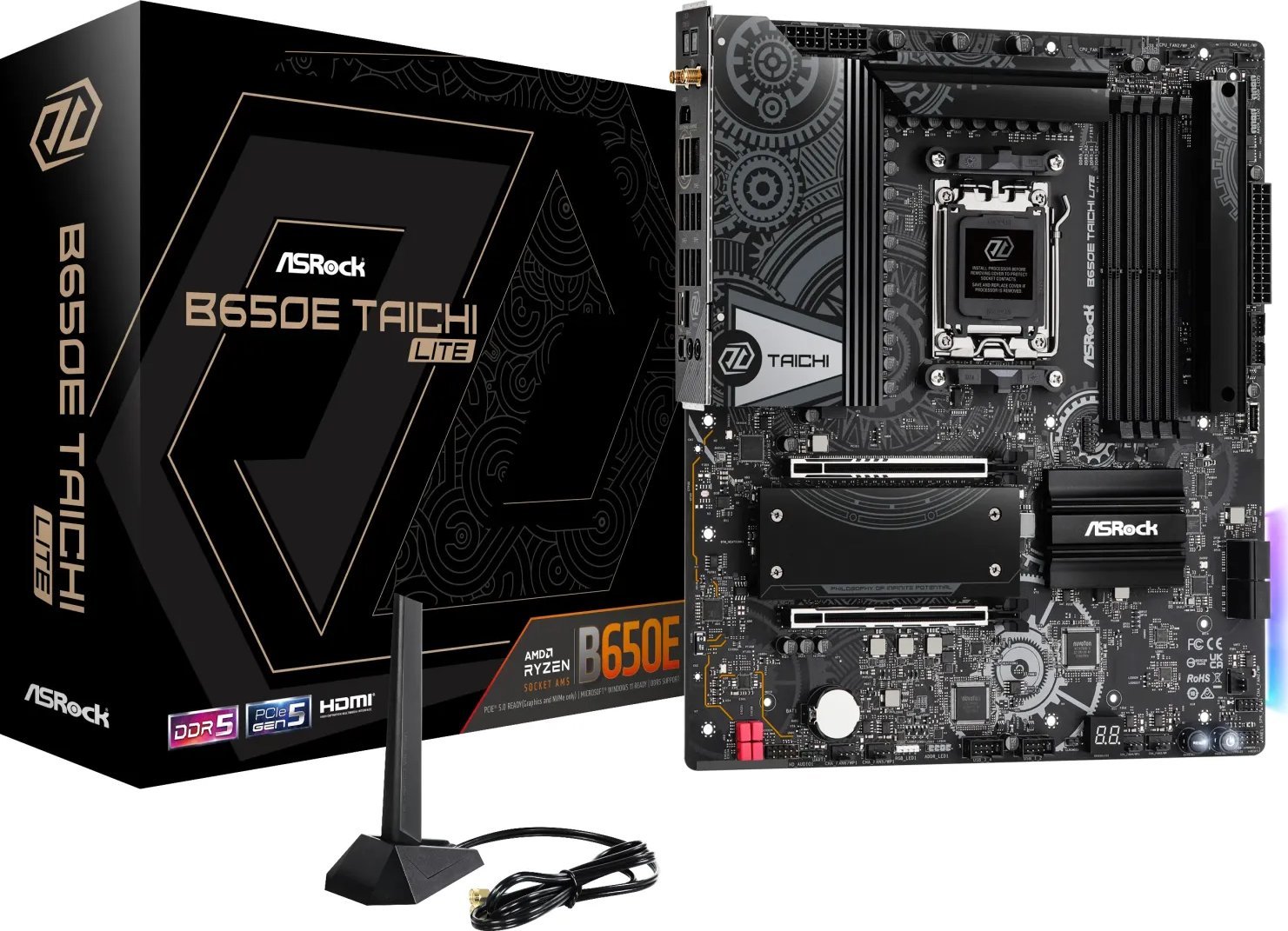 Asrock B650E Taichi Lite AMD B650 Socket AM5 Extended ATX pamatplate, mātesplate