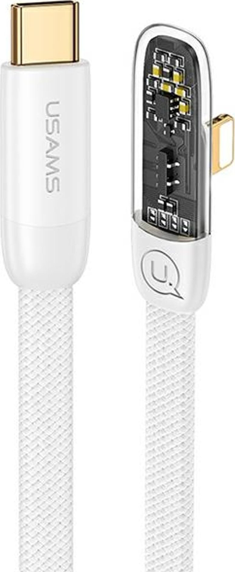 Kabel USB Usams USB-C - USB-C 2 m Bialy (USA892) USA892 (6958444902425) USB kabelis