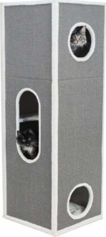 Trixie Stefano XXL Tower for Big Cats Grey/Light Grey, Sisal/Plush, 178 cm piederumi kaķiem