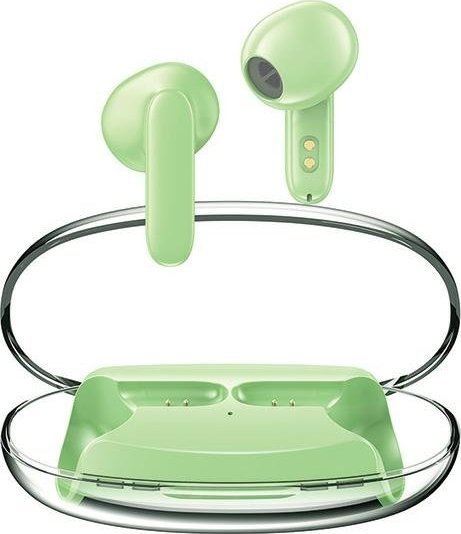 Bluetooth Headphones 5.3 T85 ENC TWS green austiņas